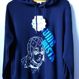 NWT Jojo's Bizarre Adventure Japan JJBA Vento Golden Wind Mista Guido Hoodie